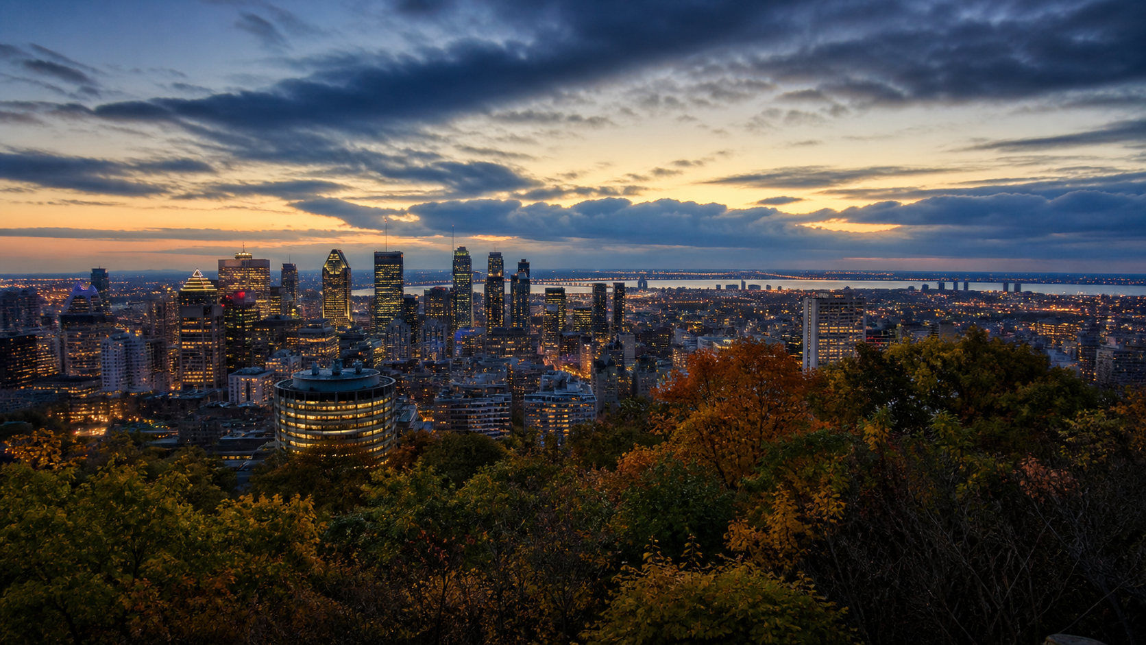 Vue de Montréal depuis le mont Royal